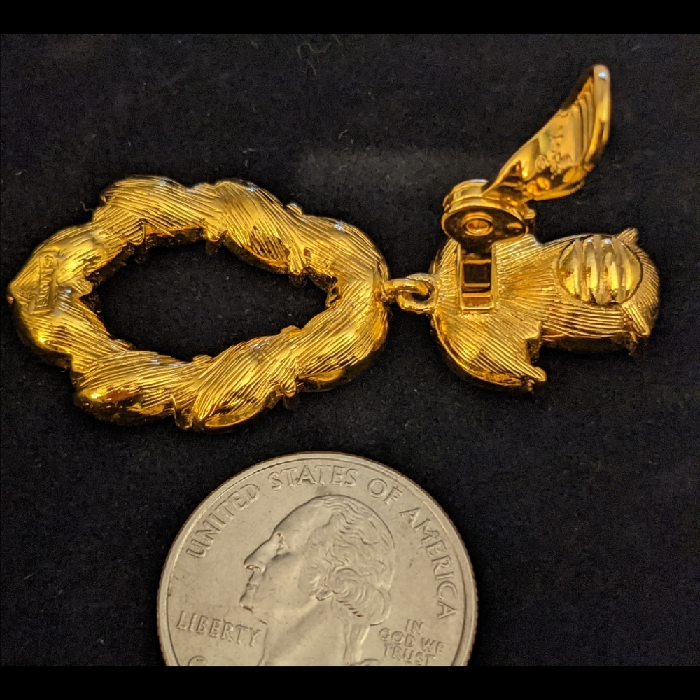 Monet Clip On Rhinestone Earrings - Picture 6 of 6